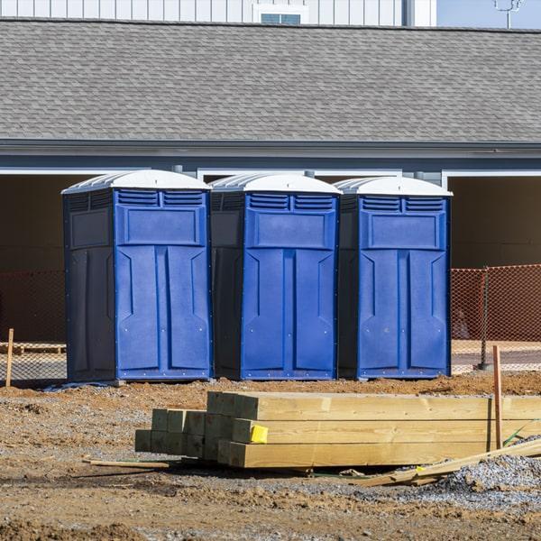 Heavy-duty construction site porta potty in Minneapolis, Minnesota
